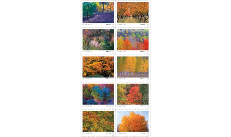 Spectacular Autumn Colors Featured on Stamps