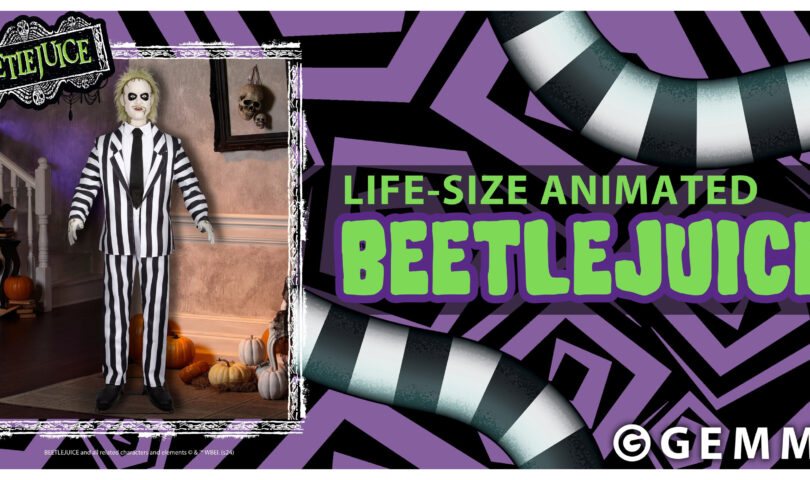 It’s Showtime! Life-Size Beetlejuice Animatronic Unveiled by Gemmy