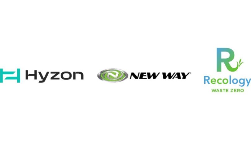 HYZON, NEW WAY AND RECOLOGY JOIN U.S. DEPARTMENT OF ENERGY AT CLEAN ENERGY EVENT TO SHOWCASE NORTH AMERICA’S FIRST HYDROGEN FUEL CELL ELECTRIC REFUSE COLLECTION VEHICLE