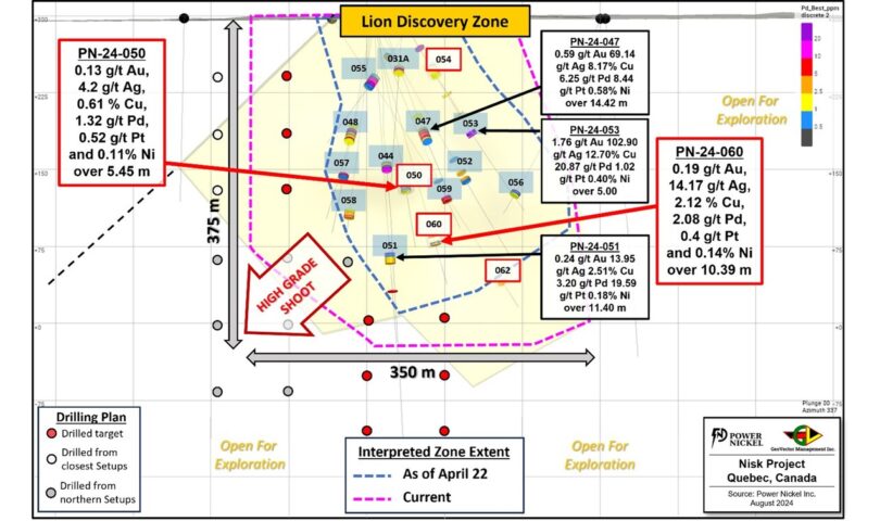 Power Nickel Caps Off Impressive Lion Zone Winter Drilling Program with CuEq Results of Holes 50 and 60 Ranging from 1.23% to 7.36%