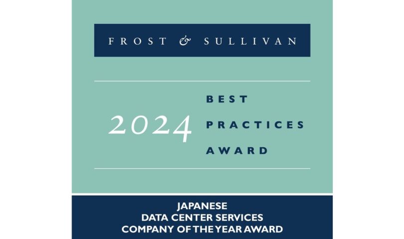 Frost & Sullivan Awards MC Digital Realty 2024 Japan Company of the Year Award for Leading Data Center Solutions