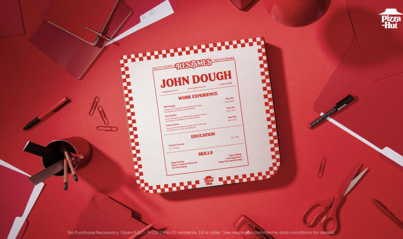 A PIZZA BOX THAT DOUBLES AS A RESUME
