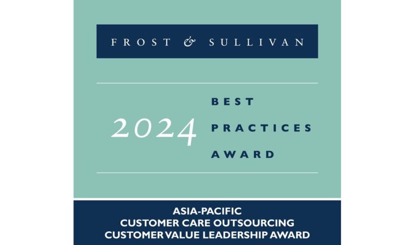 Teleperformance in India Recognized by Frost & Sullivan with the 2024 Customer Value Leadership Award in the Asia-Pacific Customer Care Outsourcing Industry