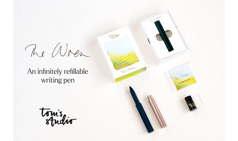 Tom’s Studio Launches an Infinitely Refillable Writing Pen That Doesn’t Cost the Earth