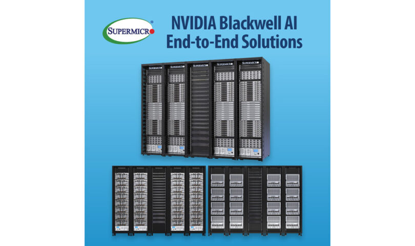 Supermicro’s vloeistofgekoelde SuperClusters voor AI-datacenters, aangedreven door NVIDIA GB200 NVL72- en NVIDIA HGX B200-systemen, bieden een nieuw paradigma voor energie-efficiënte Exascale Computing USA – Nederlands Bharat – English USA – English Japan – Jap Korea – 한국어 Bharat – Hindi