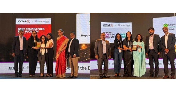 Happiest Minds recognized among 2024 Avtar & Seramount Best Companies for Women in India in IT and Exemplar of Inclusion in the Most Inclusive Companies Index