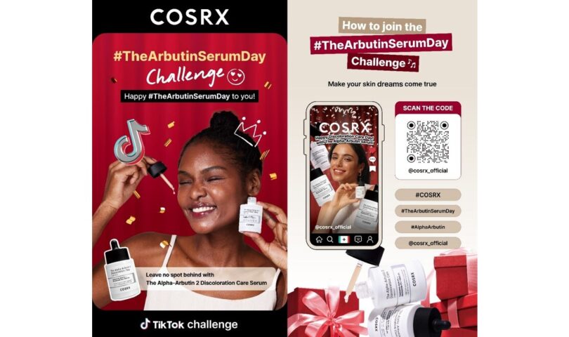 COSRX Launches TikTok Challenge to Celebrate #TheArbutinSerumDay