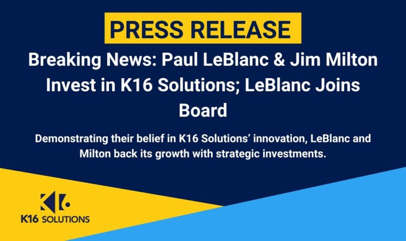 Higher Ed Leaders Leverage K16 Solutions Investment with Paul LeBlanc on Board