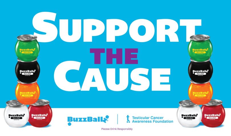 BuzzBallz Partners with Testicular Cancer Awareness Foundation for April “Support the Cause” Campaign