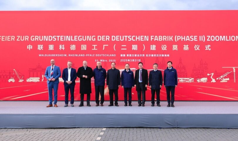 Zoomlion inaugure la phase. II du projet d’usine allemande, pour un développement mondial durable