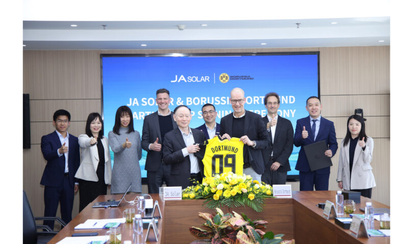 JA SOLAR and Borussia Dortmund Unveil Exciting Partnership and Major Project