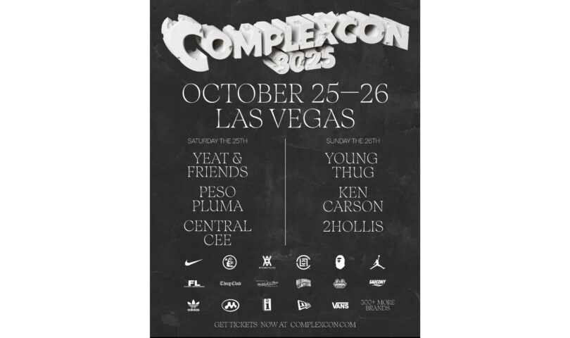 COMPLEXCON RETURNS TO LAS VEGAS OCTOBER 25 & 26 WITH PERFORMANCES BY YOUNG THUG, YEAT & FRIENDS, PESO PLUMA, KEN CARSON AND MORE