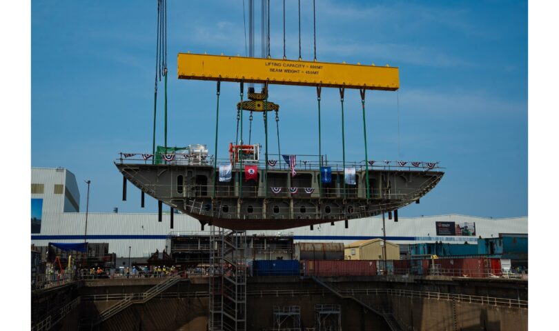 Matson, Hanwha Philly Shipyard Mark “Aloha Class” Ship Construction Milestone with Dock-Mounting Ceremony