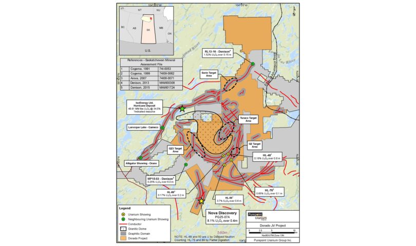 ISOENERGY AND PUREPOINT INTERSECT UP TO 8.1% U₃O₈ AT DORADO PROJECT