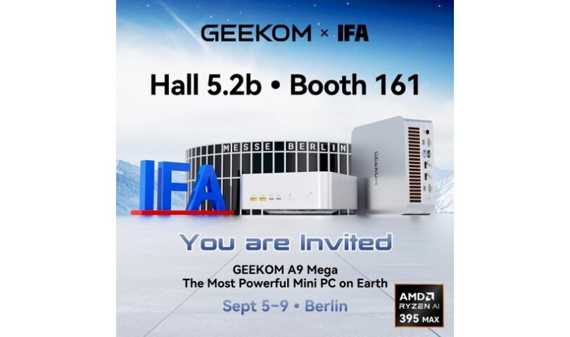 GEEKOM presentará la mini PC con IA más potente del mundo en IFA 2025