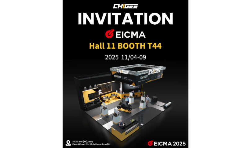 CHIGEE presenta all’EICMA 2025 il radar CG con specchietto retrovisore BSD e la dash cam per motociclette XR-1