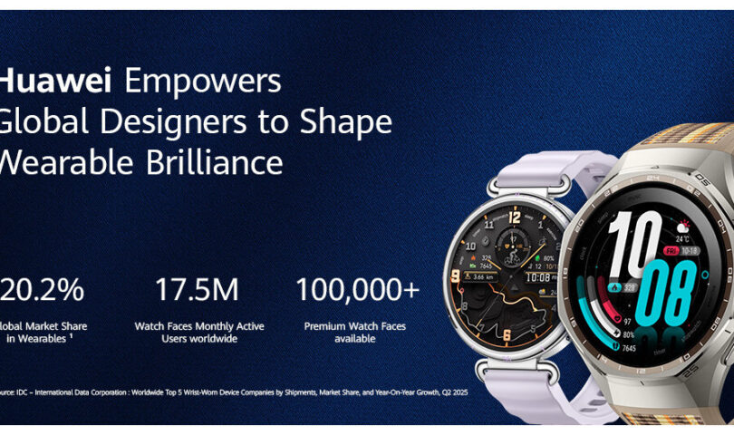 Huawei daje globalnym projektantom moc kształtowania doskonałości w świecie urządzeń do noszenia dzięki ponad 100 000 tarcz zegarków