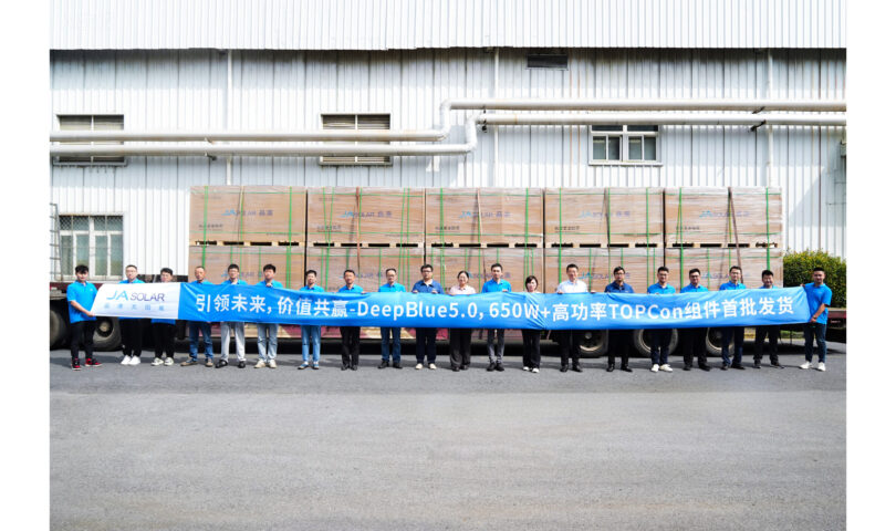 JA Solar Delivers First Batch of 650W DeepBlue 5.0 High-Efficiency n-Type Modules