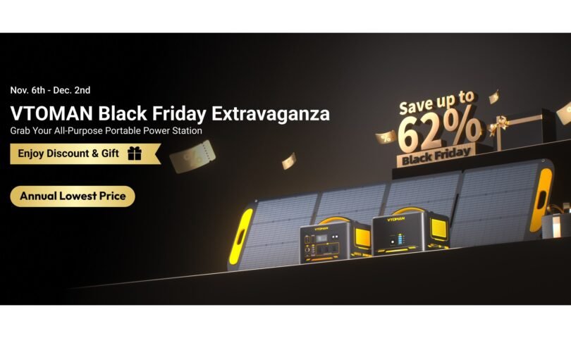 VTOMAN Launches Unbeatable Black Friday Deals with Massive Savings on Portable Power Stations