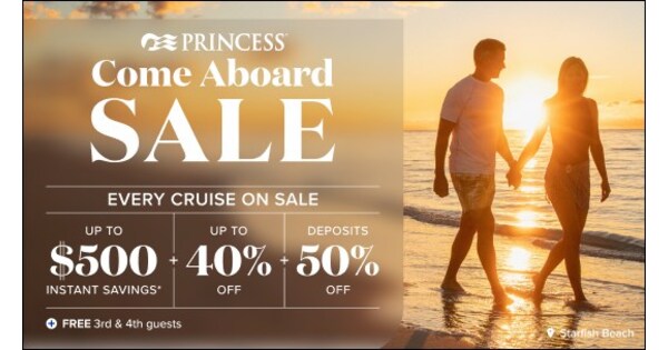 Princess Cruises Launches 2026 Wave Season “Come Aboard Sale”