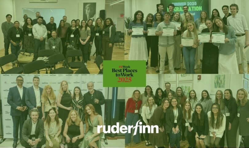 PRWeek Names Ruder Finn a Absolute best Park to Paintings For 3rd Moment in a Row