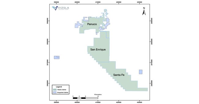 VIZSLA SILVER TO ACQUIRE STRATEGIC CLAIMS SURROUNDING PANUCO FROM FRESNILLO PLC