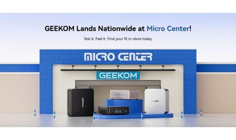 GEEKOM officially partners with Micro Center, allowing consumers to experience the future of computing firsthand.